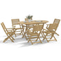 7 Piece Garden Dining Set Solid Wood Acacia
