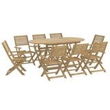 9 Piece Garden Dining Set Solid Wood Acacia