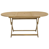 9 Piece Garden Dining Set Solid Wood Acacia - Close-Up Angle