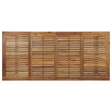 Garden Dining Set 9 pcs Black Solid Acacia Wood