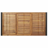 Garden Dining Set 5 pcs Black and brown - Low Angle