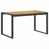 Garden Dining Set 7 pcs Black and brown
