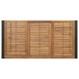 Garden Dining Set 5 pcs Black and brown - Low Angle