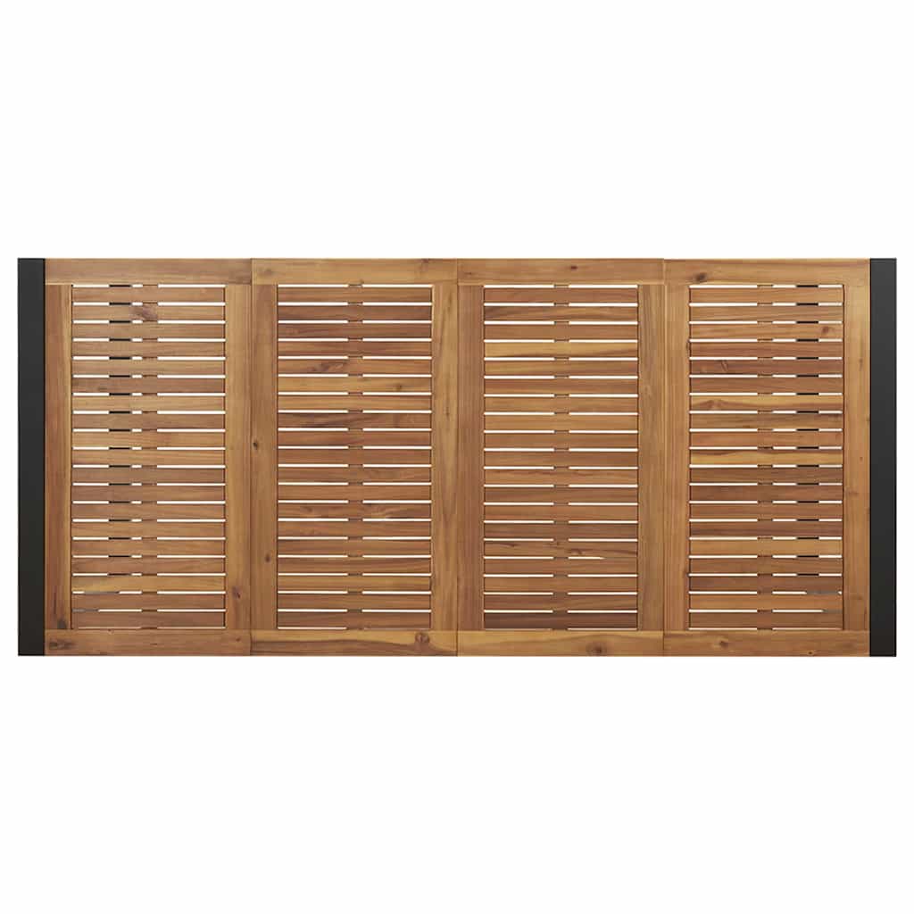 Garden Dining Set 7 pcs Black and brown