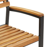 Garden Dining Set 5 pcs Black and brown - Extra Image