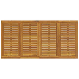Garden Dining Set 5 pcs Black Solid Acacia Wood