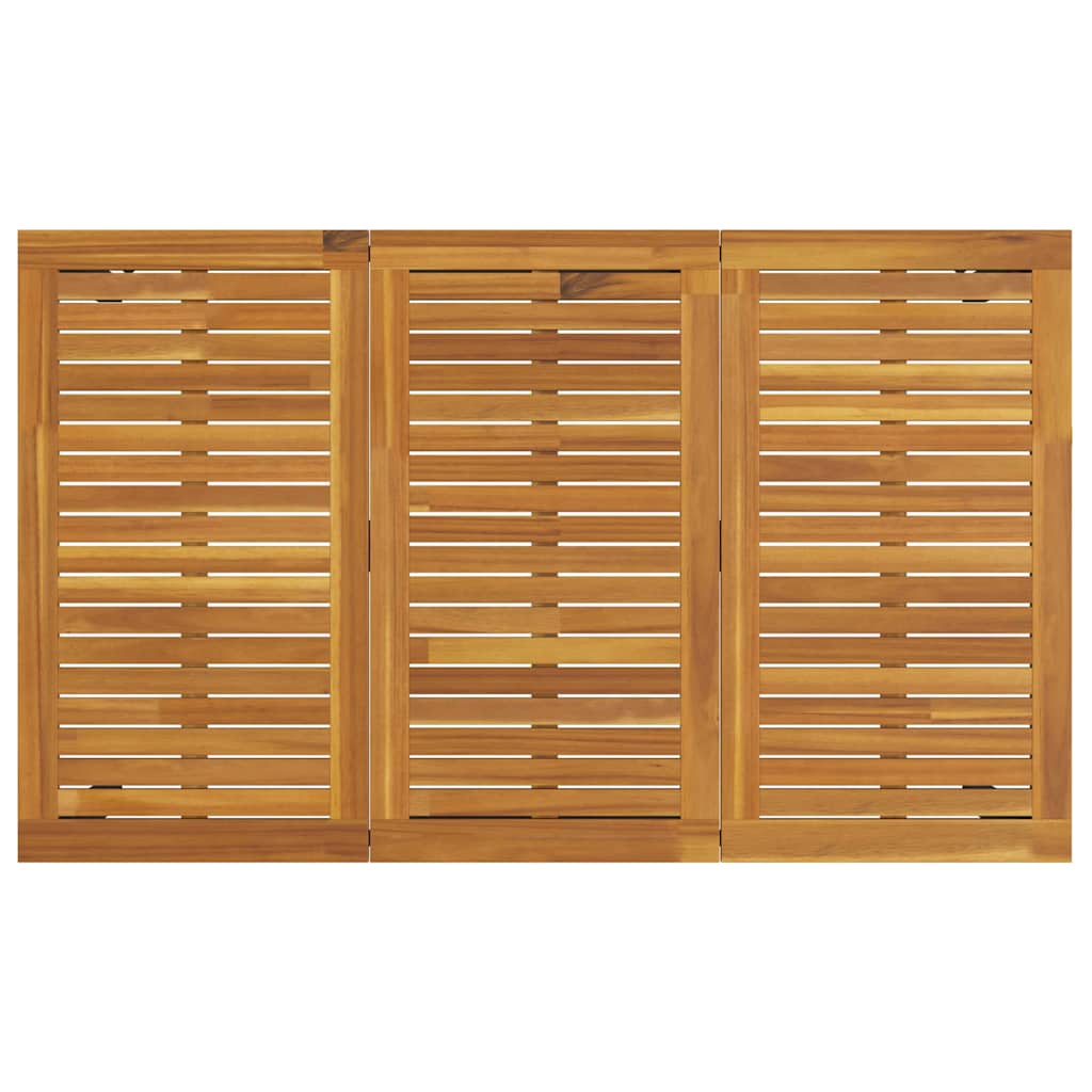 Garden Dining Set 7 pcs Black and brown