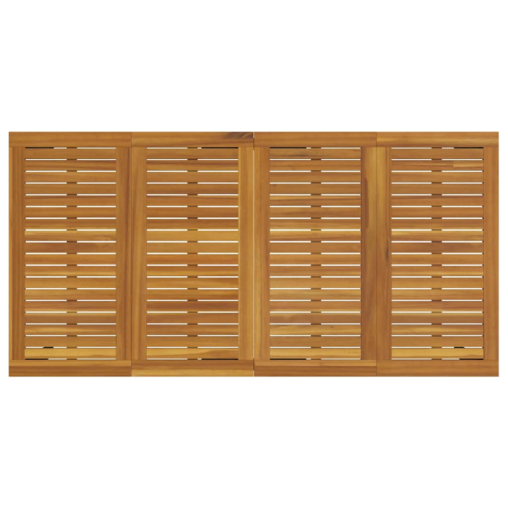 Garden Dining Set 5 pcs Black and brown