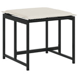 11 Piece Garden Dining Set with Cushions Black Poly Rattan - Close-Up Angle