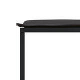 11 Piece Garden Dining Set with Cushions Black Textilene - Extra Image