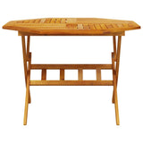 5 Piece Folding Garden Dining Set Solid Wood Acacia