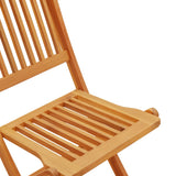 3 Piece Folding Bistro Set Solid Wood Acacia - Low Angle