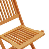 3 Piece Folding Bistro Set Solid Wood Acacia - Low Angle