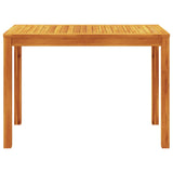 3 Piece Garden Dining Set Solid Wood Acacia - Top-Down View
