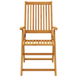 5 Piece Garden Dining Set Solid Wood Acacia - Rear View