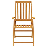 7 Piece Garden Dining Set Solid Wood Acacia - Rear View