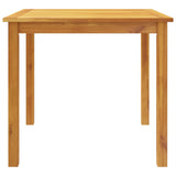 5 Piece Garden Dining Set Solid Wood Acacia - Top-Down View