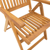 5 Piece Garden Dining Set Solid Wood Acacia - Low Angle