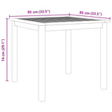 5 Piece Garden Dining Set Solid Wood Acacia - Extra Image