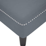 Chaise Lounge with Pillow and Right Armrest Dark Grey Velvet - Close-Up Angle