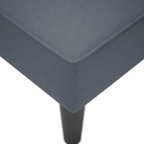 Chaise Lounge with Right Armrest Dark Grey Velvet
