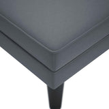 Chaise Lounge with Pillow and Right Armrest Dark Grey Velvet