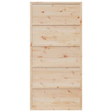 Barn Door 100x208 cm Solid Wood Pine - Top-Down View