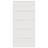 Barn Door White 100x208 cm Solid Wood Pine
