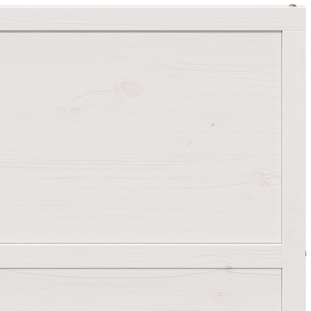 Barn Door White 100x208 cm Solid Wood Pine