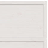 Barn Door White 100x208 cm Solid Wood Pine - Low Angle
