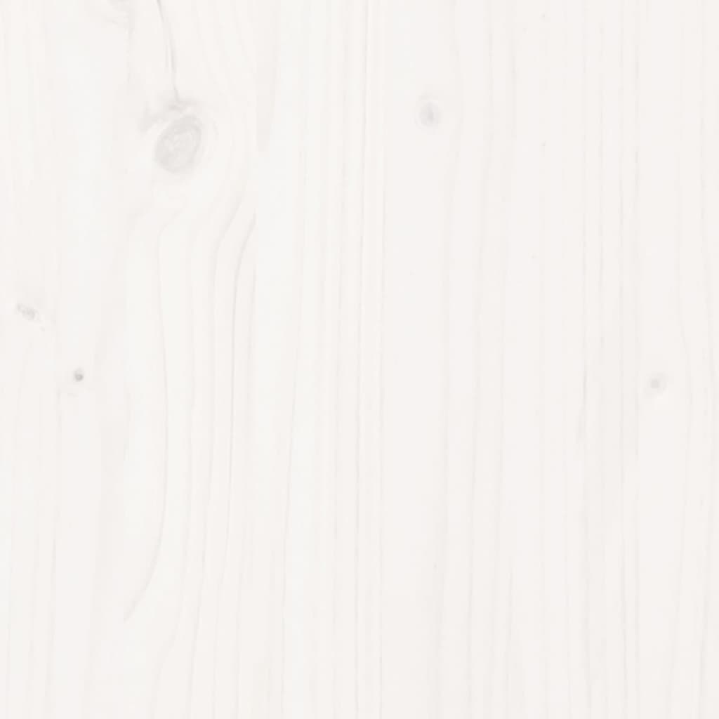 Barn Door White 100x208 cm Solid Wood Pine
