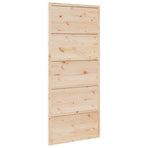 Barn Door 90x208 cm Solid Wood Pine, image 2