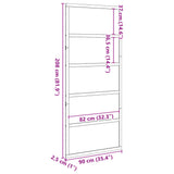 Barn Door 90x208 cm Solid Wood Pine