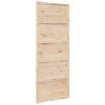 Barn Door 80x208 cm Solid Wood Pine, image 2