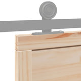 Barn Door 80x208 cm Solid Wood Pine - Close-Up Angle