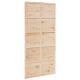 Barn Door 100x208 cm Solid Wood Pine - Front View