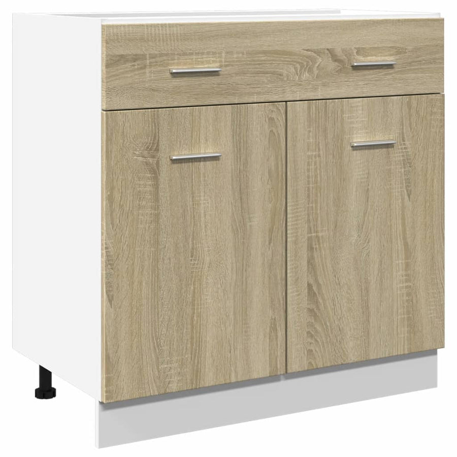 Drawer Bottom Cabinet "Lyon" Sonoma Oak 80x46x81.5 cm