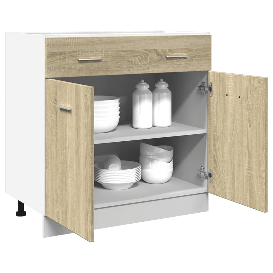 Drawer Bottom Cabinet "Lyon" Sonoma Oak 80x46x81.5 cm