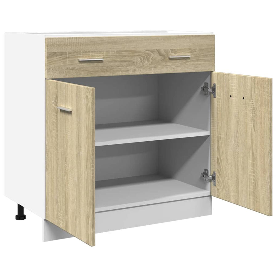 Drawer Bottom Cabinet "Lyon" Sonoma Oak 80x46x81.5 cm
