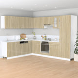 Hanging Cabinet Lyon Sonoma Oak 80x31x60 cm Engineered Wood - Side View