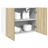 Hanging Cabinet Lyon Sonoma Oak 80x31x60 cm Engineered Wood - Top-Down View