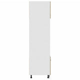 Microwave Cabinet Lyon Sonoma Oak 60x57x207 cm Engineered Wood