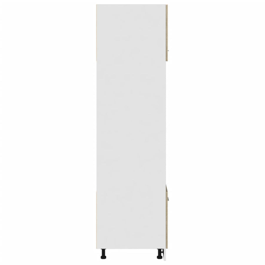 Microwave Cabinet Lyon Sonoma Oak 60x57x207 cm Engineered Wood