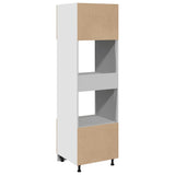 Microwave Cabinet Lyon Sonoma Oak 60x57x207 cm Engineered Wood - Close-Up Angle