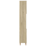Bathroom Cabinet Sonoma Oak 30x30x190 cm Engineered Wood