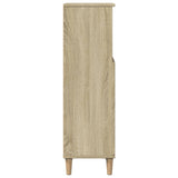 Bathroom Cabinet Sonoma Oak 30x30x100 cm Engineered Wood