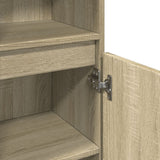 Bathroom Cabinet Sonoma Oak 30x30x100 cm Engineered Wood - Low Angle