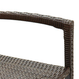 7 Piece Garden Bar Set Brown Solid Wood Acacia and Poly Rattan - Extra Image