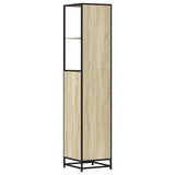 Bathroom Cabinet Sonoma Oak 35x37.5x166 cm Engineered Wood - Low Angle