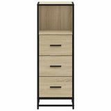 Bathroom Cabinet Sonoma Oak 35x37.5x100 cm Engineered Wood - 45-Degree Angle